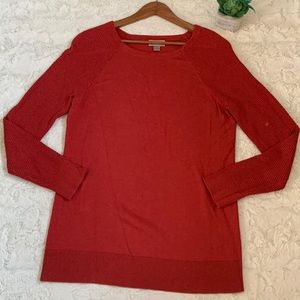 Ann Taylor Loft Burt orange sweater